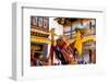 Dancers at Jakar Festival at Jakar Dzong, Bumthang, Bhutan-Howie Garber-Framed Photographic Print