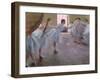 Dancers at Rehearsal, 1875-1877-Edgar Degas-Framed Giclee Print