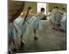 Dancers at Rehearsal-Edgar Degas-Mounted Art Print