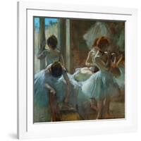 Dancers at Rest, 1884-1885-Edgar Degas-Framed Giclee Print