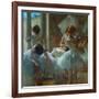 Dancers at Rest, 1884-1885-Edgar Degas-Framed Giclee Print