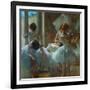 Dancers at Rest, 1884-1885-Edgar Degas-Framed Giclee Print