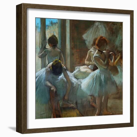 Dancers at Rest, 1884-1885-Edgar Degas-Framed Giclee Print