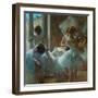 Dancers at Rest, 1884-1885-Edgar Degas-Framed Giclee Print