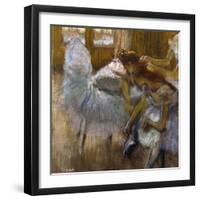 Dancers at Rest, C.1885-Edgar Degas-Framed Giclee Print