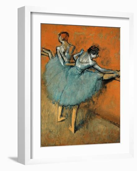 Dancers at the Barre, c.1880-1900-Edgar Degas-Framed Premium Giclee Print