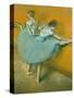 Dancers at the Barre-Edgar Degas-Stretched Canvas