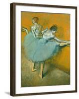 Dancers at the Barre-Edgar Degas-Framed Giclee Print