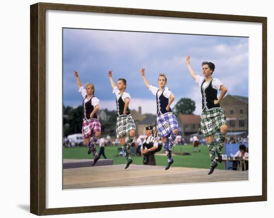 Dancers at the Highland Games, Edinburgh, Lothian, Scotland, United Kingdom-Adina Tovy-Framed Photographic Print