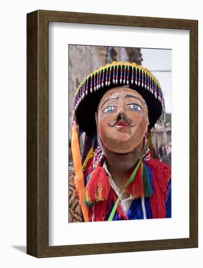 Dancers at the San Jacinto fiesta in Cusco, Peru, South America-Julio Etchart-Framed Photographic Print