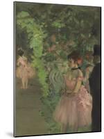 Dancers Backstage, 1876-1883-Edgar Degas-Mounted Premium Giclee Print