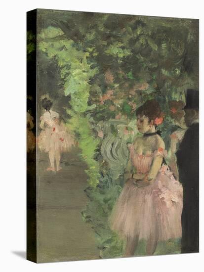 Dancers Backstage, 1876-1883-Edgar Degas-Stretched Canvas
