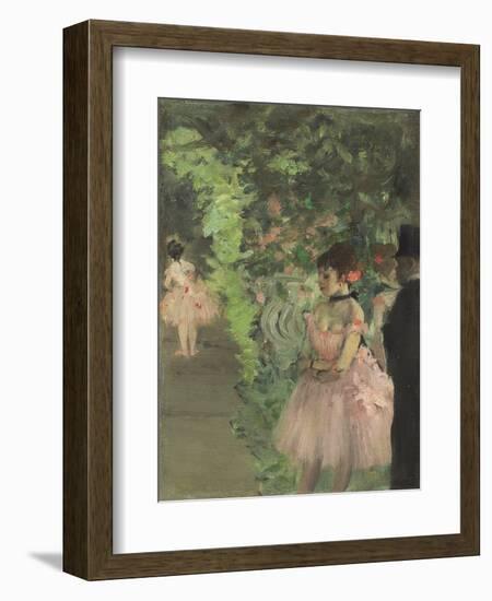 Dancers Backstage, 1876-1883-Edgar Degas-Framed Giclee Print