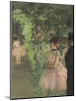 Dancers Backstage, 1876-1883-Edgar Degas-Mounted Giclee Print