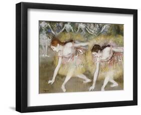 Dancers Bending Down-Edgar Degas-Framed Giclee Print