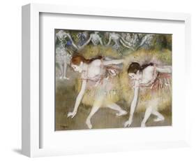 Dancers Bending Down-Edgar Degas-Framed Giclee Print