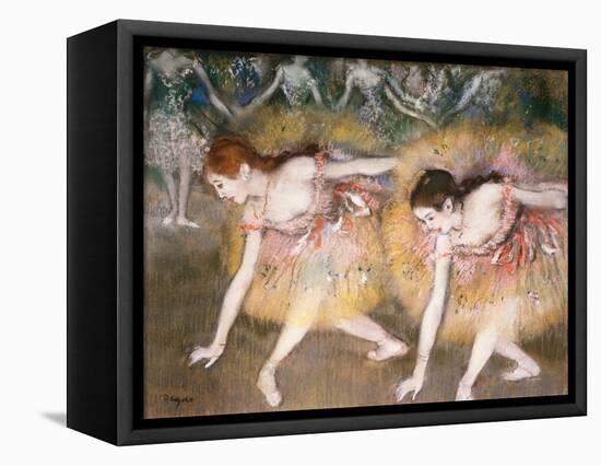 Dancers Bowing, 1885-Edgar Degas-Framed Stretched Canvas