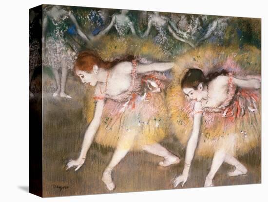 Dancers Bowing, 1885-Edgar Degas-Stretched Canvas