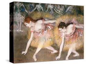 Dancers Bowing, 1885-Edgar Degas-Stretched Canvas