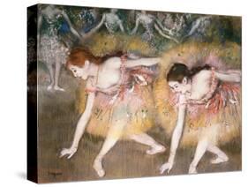 Dancers Bowing, 1885-Edgar Degas-Stretched Canvas