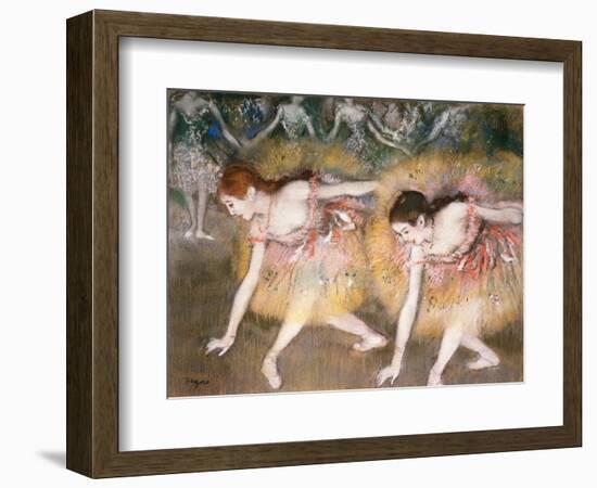 Dancers Bowing, 1885-Edgar Degas-Framed Giclee Print