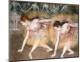 Dancers Bowing, 1885-Edgar Degas-Mounted Giclee Print