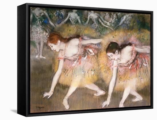 Dancers Bowing, 1885-Edgar Degas-Framed Stretched Canvas