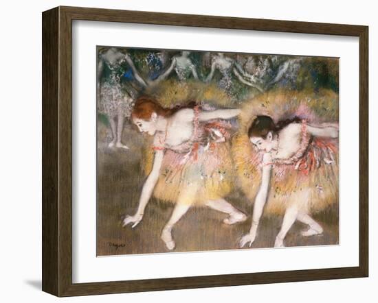 Dancers Bowing, 1885-Edgar Degas-Framed Giclee Print