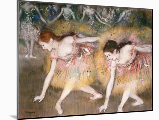 Dancers Bowing, 1885-Edgar Degas-Mounted Giclee Print