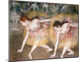 Dancers Bowing, 1885-Edgar Degas-Mounted Giclee Print