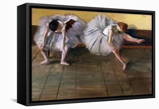 Dancers by Edgar Degas-Geoffrey Clements-Framed Stretched Canvas