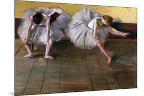 Dancers by Edgar Degas-Geoffrey Clements-Mounted Premium Giclee Print