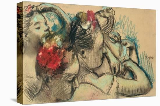 Dancers, circa 1896-8-Edgar Degas-Stretched Canvas