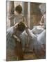 Dancers (detail). 1884-1885. Pastel on paper.-Edgar Degas-Mounted Giclee Print