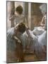 Dancers (detail). 1884-1885. Pastel on paper.-Edgar Degas-Mounted Giclee Print