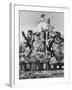 Dancers Do Matterhorn Act in Front of Artificial Slope at Disneyland-Ralph Crane-Framed Photographic Print