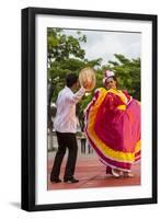 Dancers Entertain a Crowd, Central, Chiapa De Corzo, Chiapas, Mexico-Brent Bergherm-Framed Photographic Print