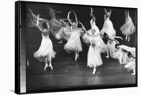 Dancers from the Corps de Ballet in the New York City Ballet Production of Seremade-Gjon Mili-Framed Stretched Canvas