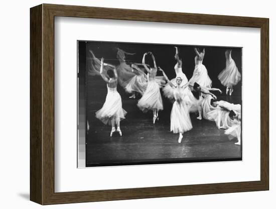 Dancers from the Corps de Ballet in the New York City Ballet Production of Seremade-Gjon Mili-Framed Photographic Print