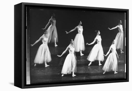 Dancers from the Corps de Ballet in the New York City Ballet Production of Seremade-Gjon Mili-Framed Stretched Canvas