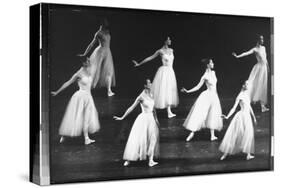 Dancers from the Corps de Ballet in the New York City Ballet Production of Seremade-Gjon Mili-Stretched Canvas