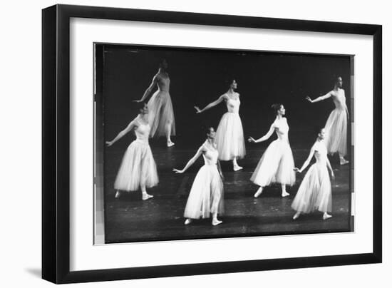 Dancers from the Corps de Ballet in the New York City Ballet Production of Seremade-Gjon Mili-Framed Photographic Print