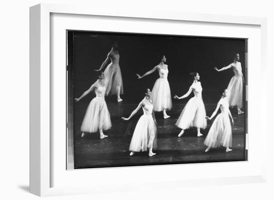 Dancers from the Corps de Ballet in the New York City Ballet Production of Seremade-Gjon Mili-Framed Photographic Print