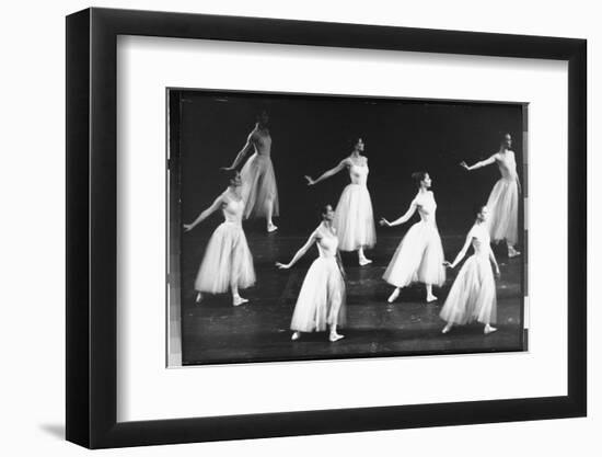Dancers from the Corps de Ballet in the New York City Ballet Production of Seremade-Gjon Mili-Framed Photographic Print