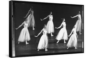 Dancers from the Corps de Ballet in the New York City Ballet Production of Seremade-Gjon Mili-Framed Stretched Canvas