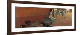 Dancers Going Up the Stairs-Edgar Degas-Framed Premium Giclee Print