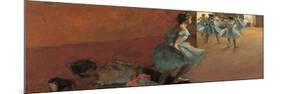 Dancers Going Up the Stairs-Edgar Degas-Mounted Premium Giclee Print