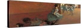 Dancers Going Up the Stairs-Edgar Degas-Stretched Canvas