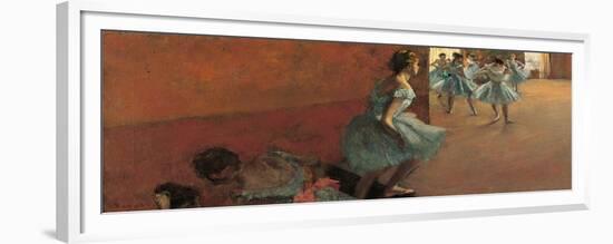 Dancers Going up the Stairs-Edgar Degas-Framed Premium Giclee Print