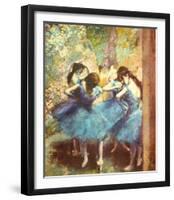 Dancers in Blue, c.1895-Edgar Degas-Framed Art Print